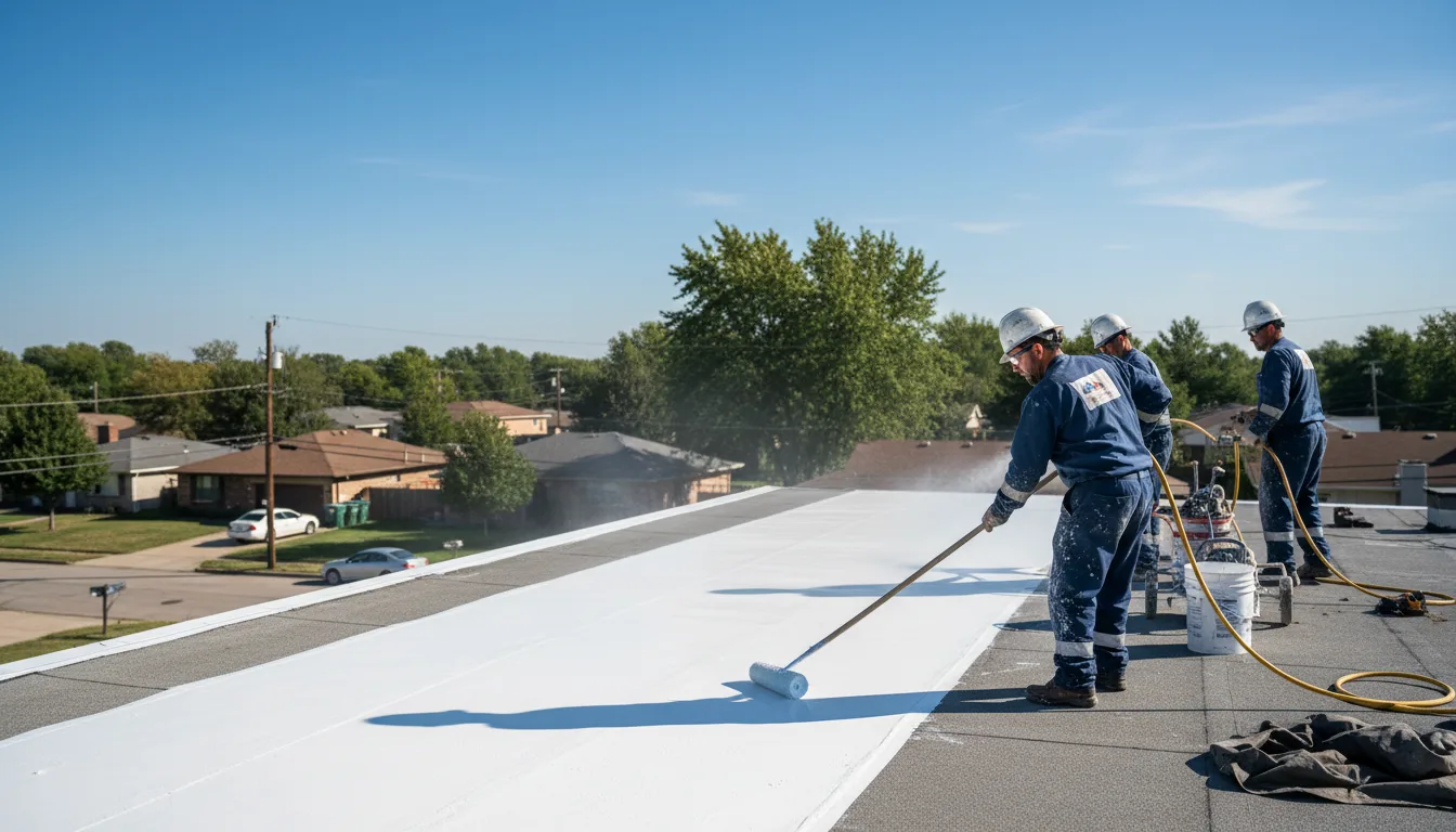 Commercial roof coating in Grain Valley, MO near me